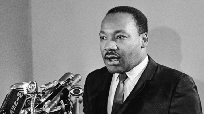 Martin Luter King drži govor u Njujorku 1968.