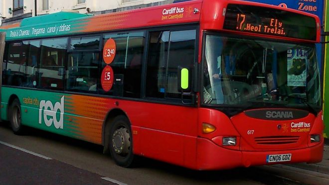 Автобус Кардиффа в 2014 году