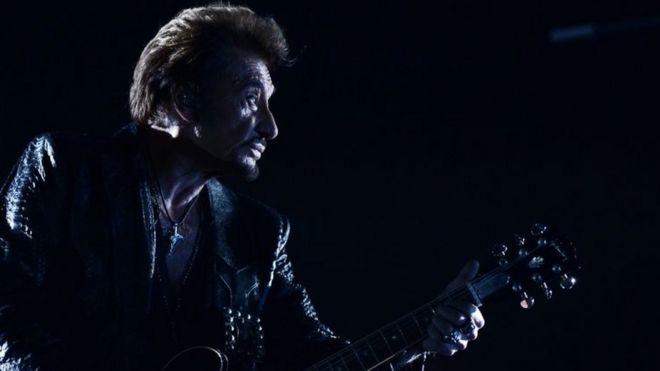 Johnny Hallyday performs in Moscow, Russia. Photo: October 2012