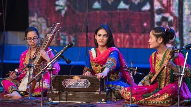 Afghan female musicians