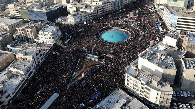 Crowds in Tehran
