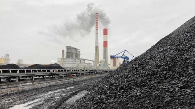 Поддерживаемый Китаем угольный завод в Костолаце в Сербии