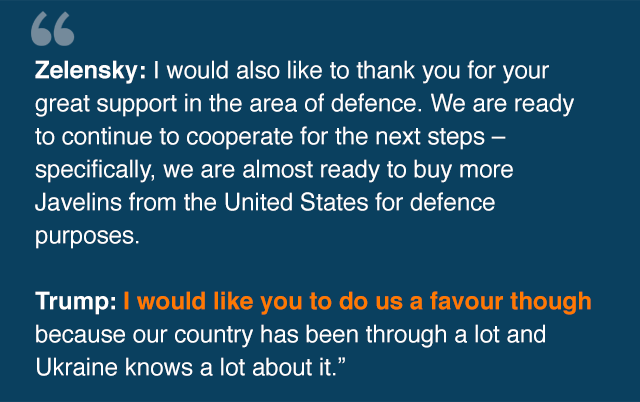 Зеленский: Я также хотел бы поблагодарить вас за большую поддержку в сфере обороны.Мы готовы продолжать сотрудничество для следующих шагов - в частности, мы почти готовы покупать больше Javelin в Соединенных Штатах в оборонных целях.