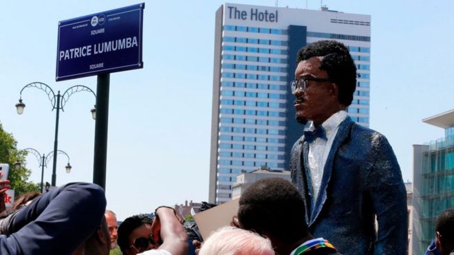 Le square Lumumba a été inauguré samedi à Bruxelles à 11H00 GMT.