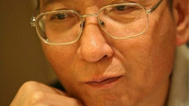 Chinese dissident Liu Xiaobo is seen in this undated photo released by his families.
