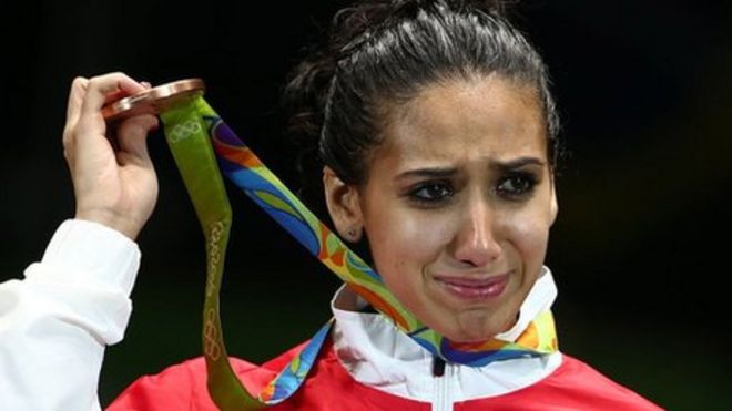 المبارزة التونسية إيناس بوبكري