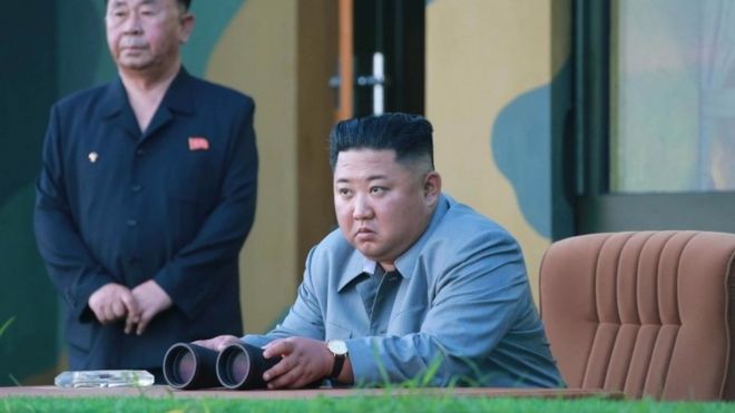 Kim Jong-un oversees an earlier weapons test