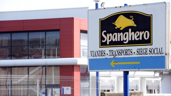 Файл с изображением завода Spanghero в Кастельнодари, на юго-востоке Франции (февраль 2013 г.)