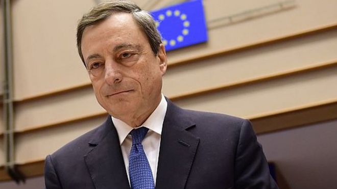 Марио Драги, президент Европейского центрального банка, сделал первое объявление о ставке, поскольку Великобритания проголосовала за выход из ЕС