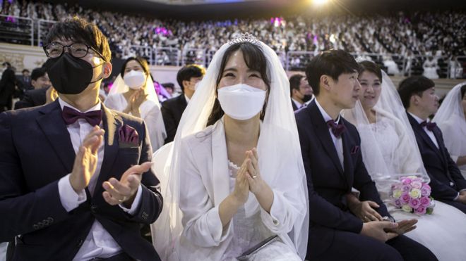 Mass wedding in South Korea