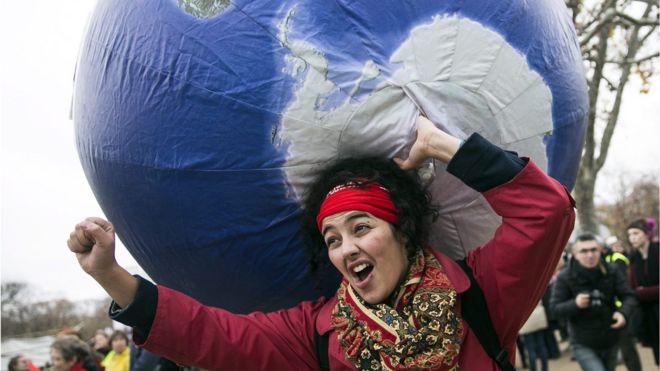 COP 21 demonstration in Paris