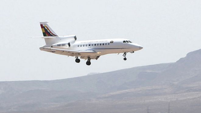 Avión del presidente de Bolivia, Evo Morales