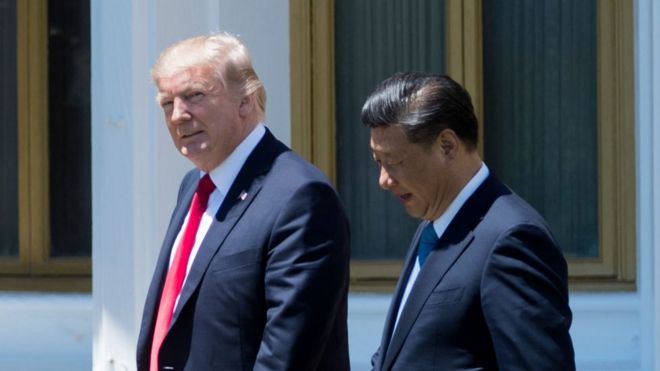US president Donald Trump and Chinese President Xi Jinping