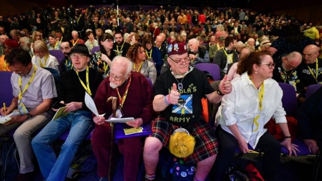 Делегаты SNP конференции