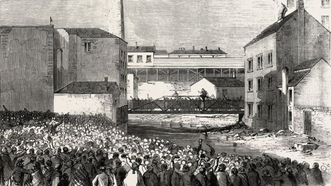 изображение Сталибриджской забастовки рабочих в викторианскую эпоху