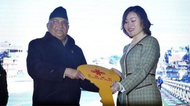 नेपाल के प्रधानमंत्री और नेपाल में चीन की राजदूत