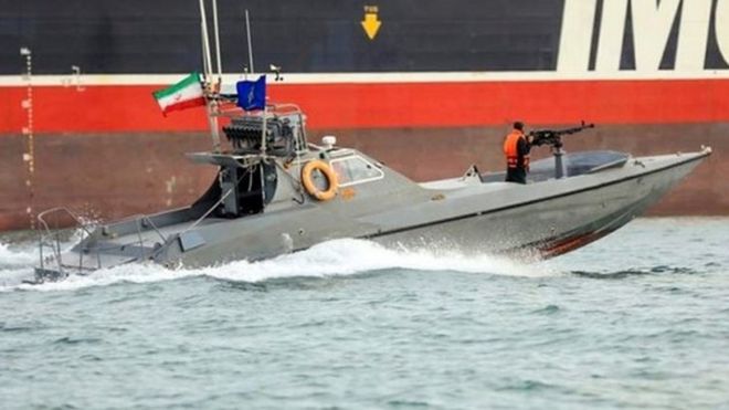 Iranian Revolutionary Guards speedboat - 22 July
