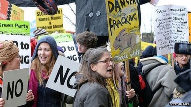 Fracking протест