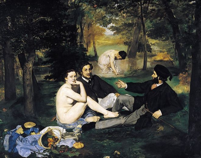 Le dejeuner sur l'herbe Эдуарда Мане (1863)