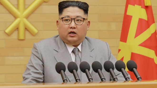 North Korean leader Kim Jong-Un pictured in 2018