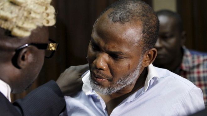 "Nnamdi Kanu": Ipob lawyer visit Biafra separatist for Nigerian detention centre for di first time