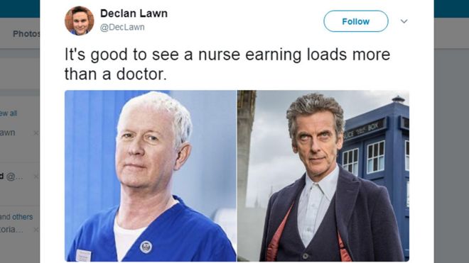 Приятно видеть, что медсестра зарабатывает больше, чем доктор