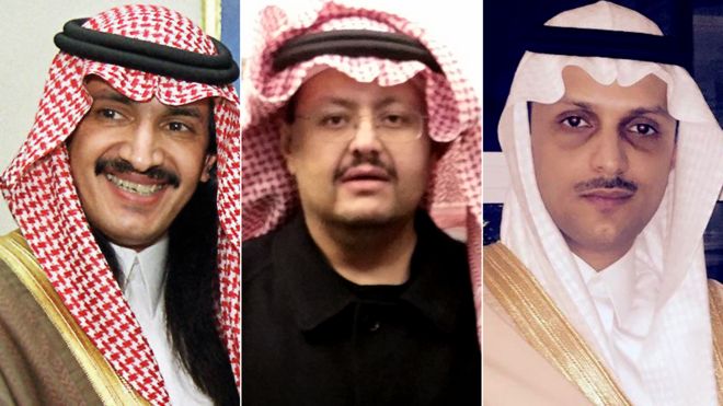 Prince Turki bin Bandar, Prince Sultan bin Turki and Saud bin Saif al-Nasr