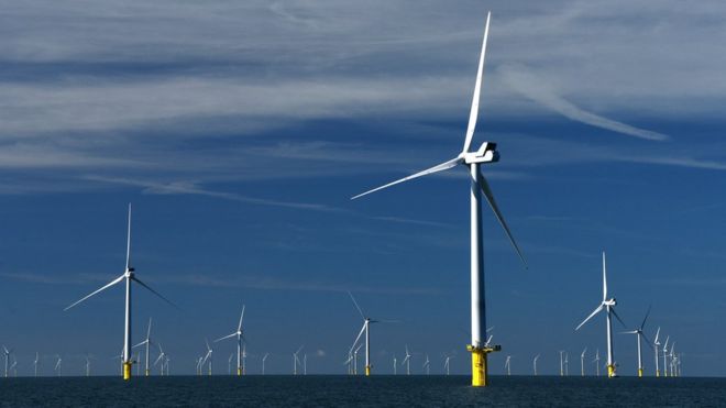 Ветряная электростанция Рэмпион у побережья Сассекса