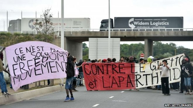 Мигрантские протесты кале