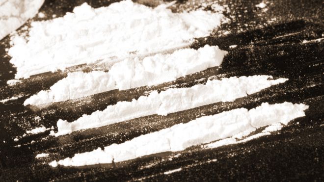 Cocaine lines, file pic