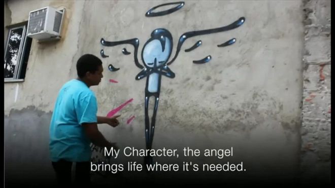 リオのストリート・アーティスト　夢は貧困地区初の美術学校