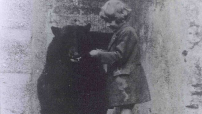 Медведь Винни с сыном А. А. Милна Кристофером Робином