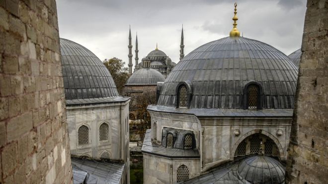 Купола Голубой мечети Стамбула