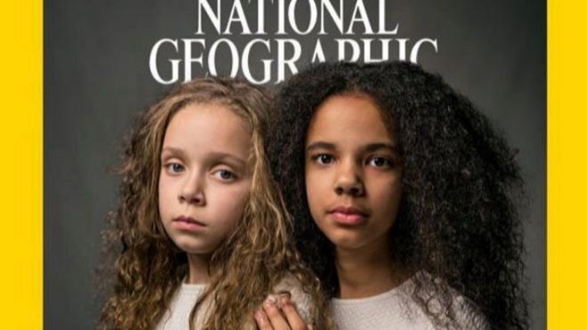 Marcia e Millie Biggs na capa da National Geographic