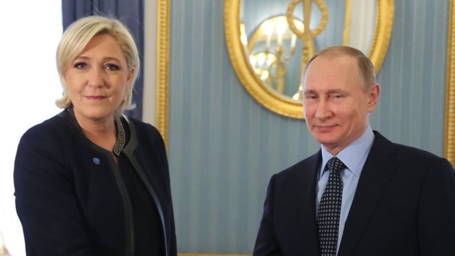 Ле Пен и Путин