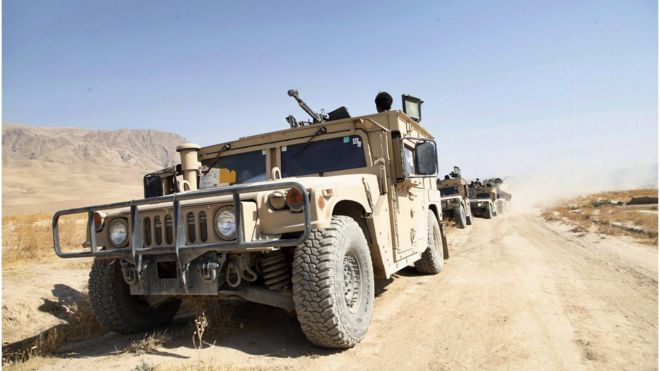 Reinforcements sent from Kabul, waiting outside Kunduz