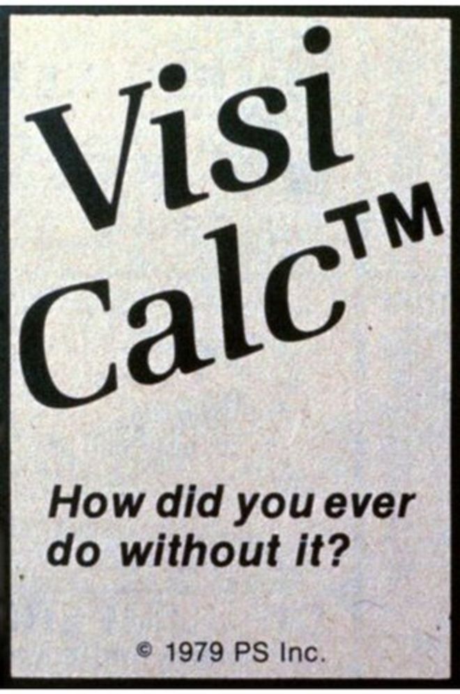 Реклама 1979 года для VisiCalc