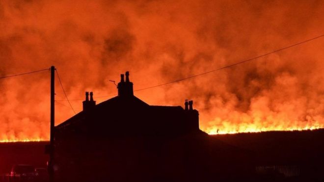 Marsden Moor Fire 2019