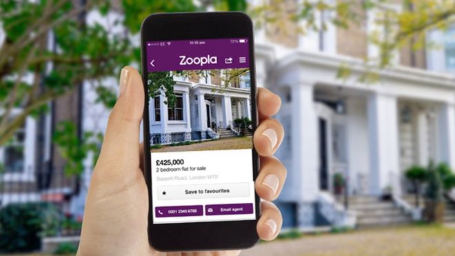 Zoopla на смартфоне