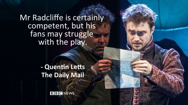 Обзор Daily Mail: Мистер Рэдклифф, безусловно, компетентен, но его поклонники могут бороться с пьесой
