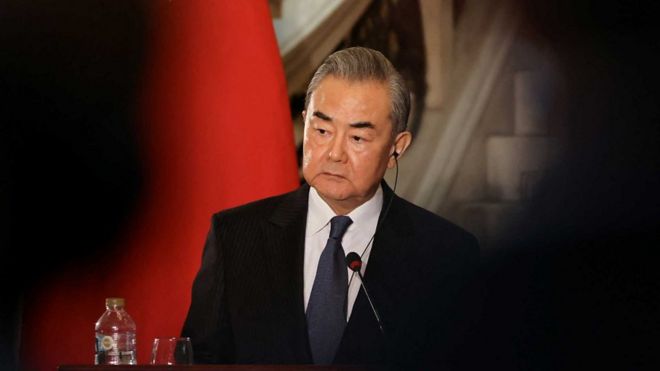 中国外长王毅在埃及见记者