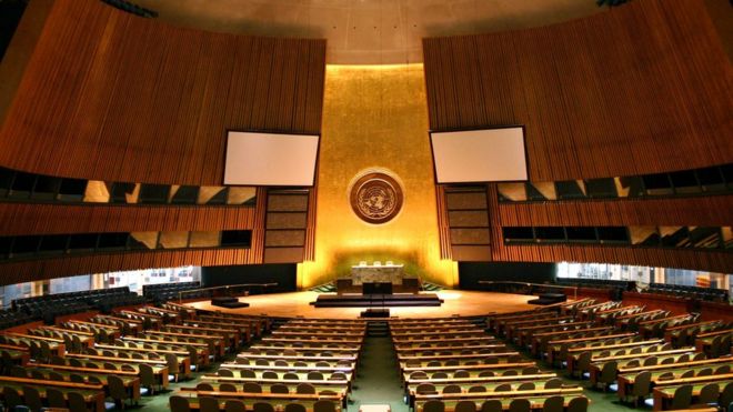 Assembleia Geral da ONU vazia
