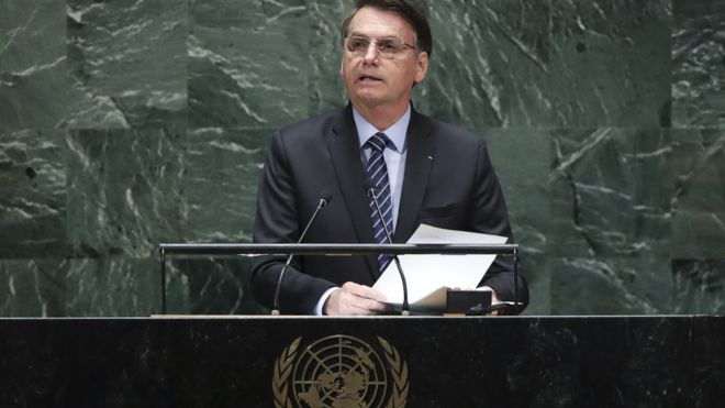 Bolsonaro na 74ª sessão Assembleia-Geral da ONU