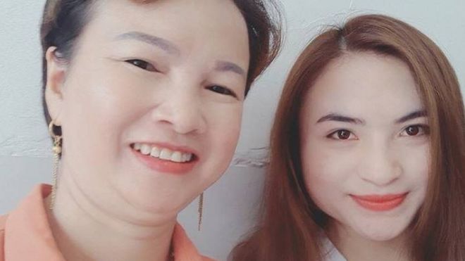 Bà Trần Thị Hiền cùng con gái Cao Mỹ Duyên