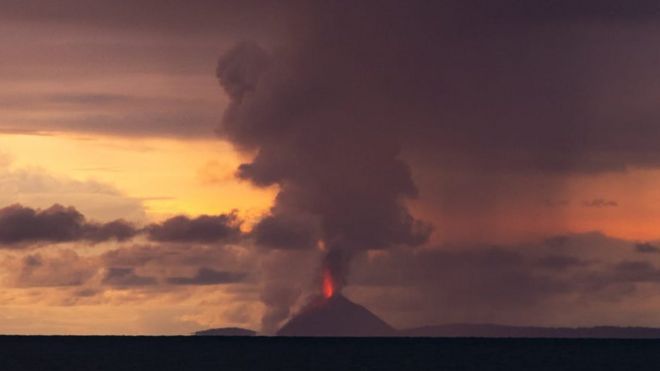 Anak Krakatoa eruption. Photo: 22 December 2018