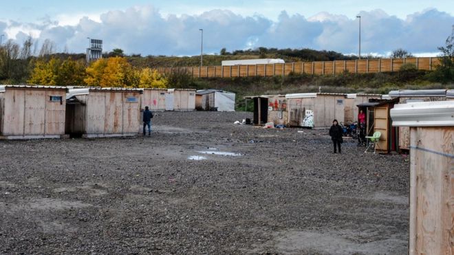 أحد مخيمات اللاجئين شمال فرنسا