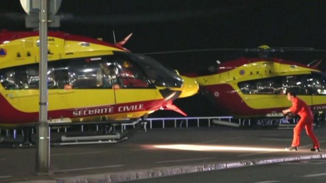 Вертолеты скорой помощи в Ницце