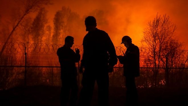 Fire in Tumen oblast