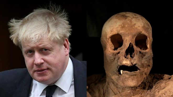 Boris Johnson and mummy