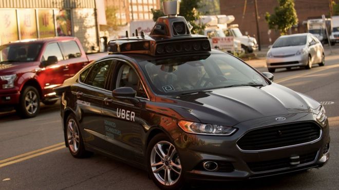 Убер сказал, что автомобили на дорогах США используют сторонние технологии LiDAR